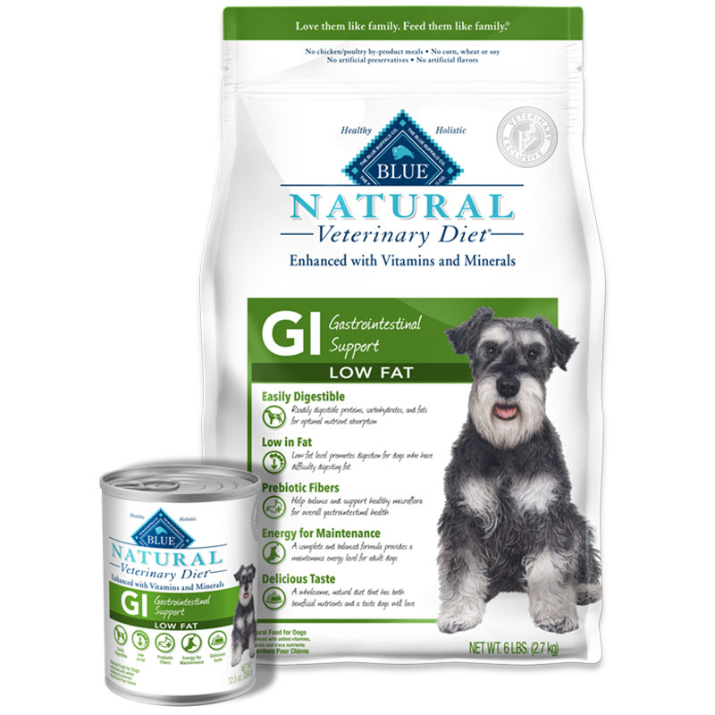 blue natural veterinary diet gi