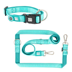 Matrix 2.0 Turquoise Smart ID Collar and Multi Leash Collection