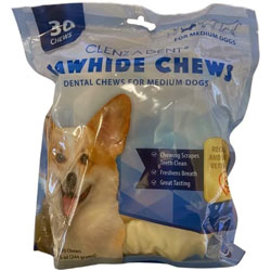 Clenz-a-Dent Rawhide Dental Chews for Dogs