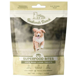 Badlands Ranch Superfood Bites Air Dried Premium Beef Liver Treat