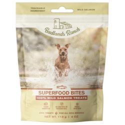 Badlands Ranch Superfood Bites Air Dried Premium Wild Salmon Treats for Dogs