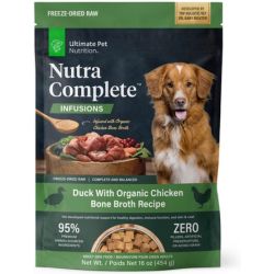 Ultimate Pet Nutrition Nutra Complete Premium Duck Raw Freeze-Dried Dog Food