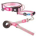 Max & Molly Smart ID Retro Pink Collar & Leash Collection